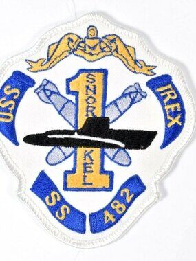 SS-482 USS Irex U.S. Navy WWII Era Tench Class Submarine Patch New Old Stock